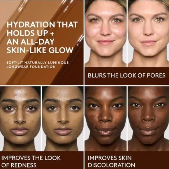 Fenty Beauty Soft’Lit Naturally Luminous Hydrating Longwear Foundation 130 NIB - Picture 4 of 6